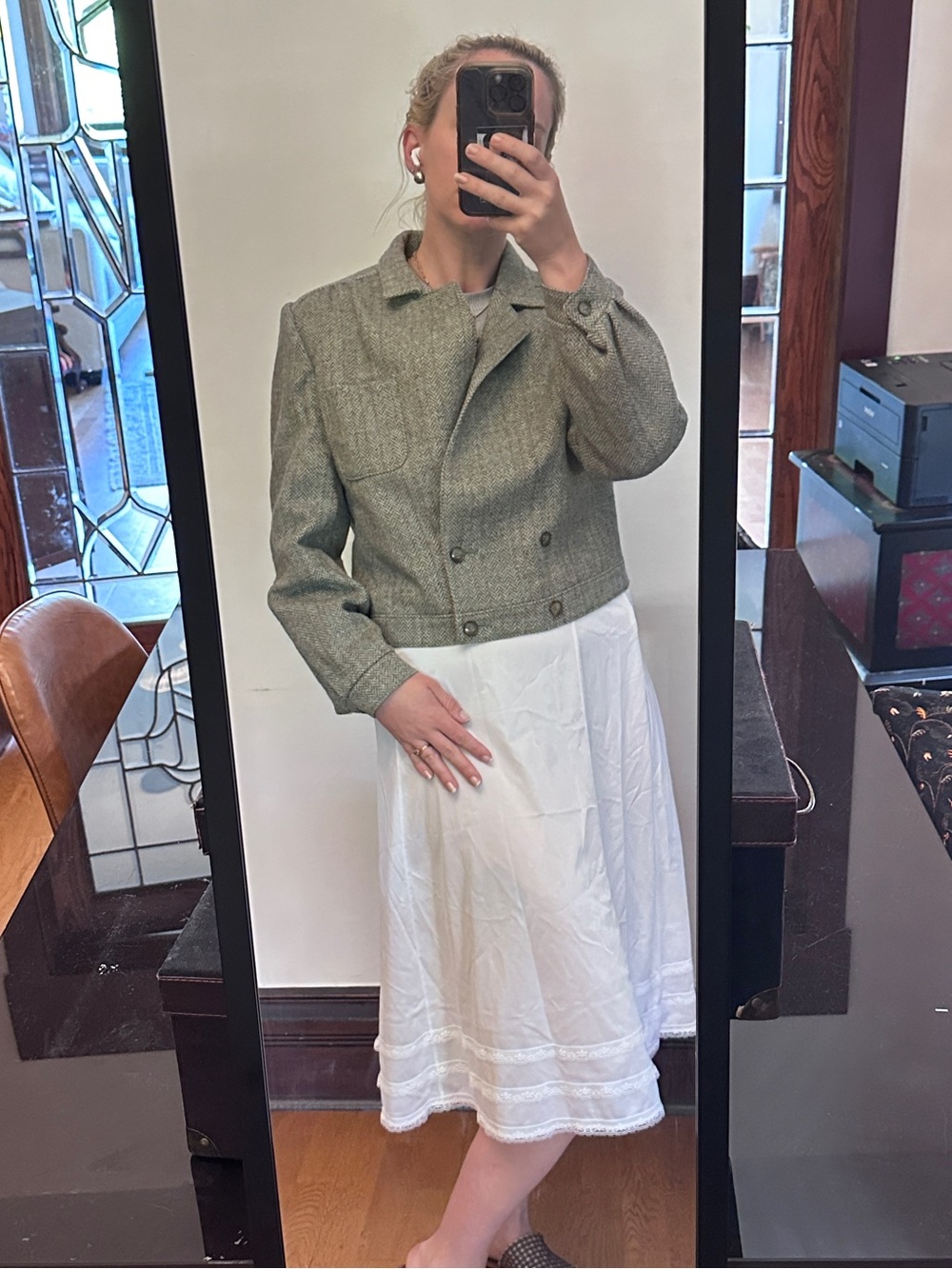 Vintage Wool Cropped Blazer
